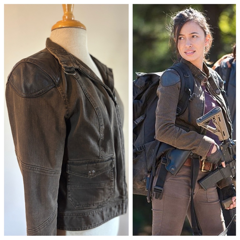 Ralph Lauren Brown Utility Jacket - Walking Dead Rosita Screen Accurate (Size 6)